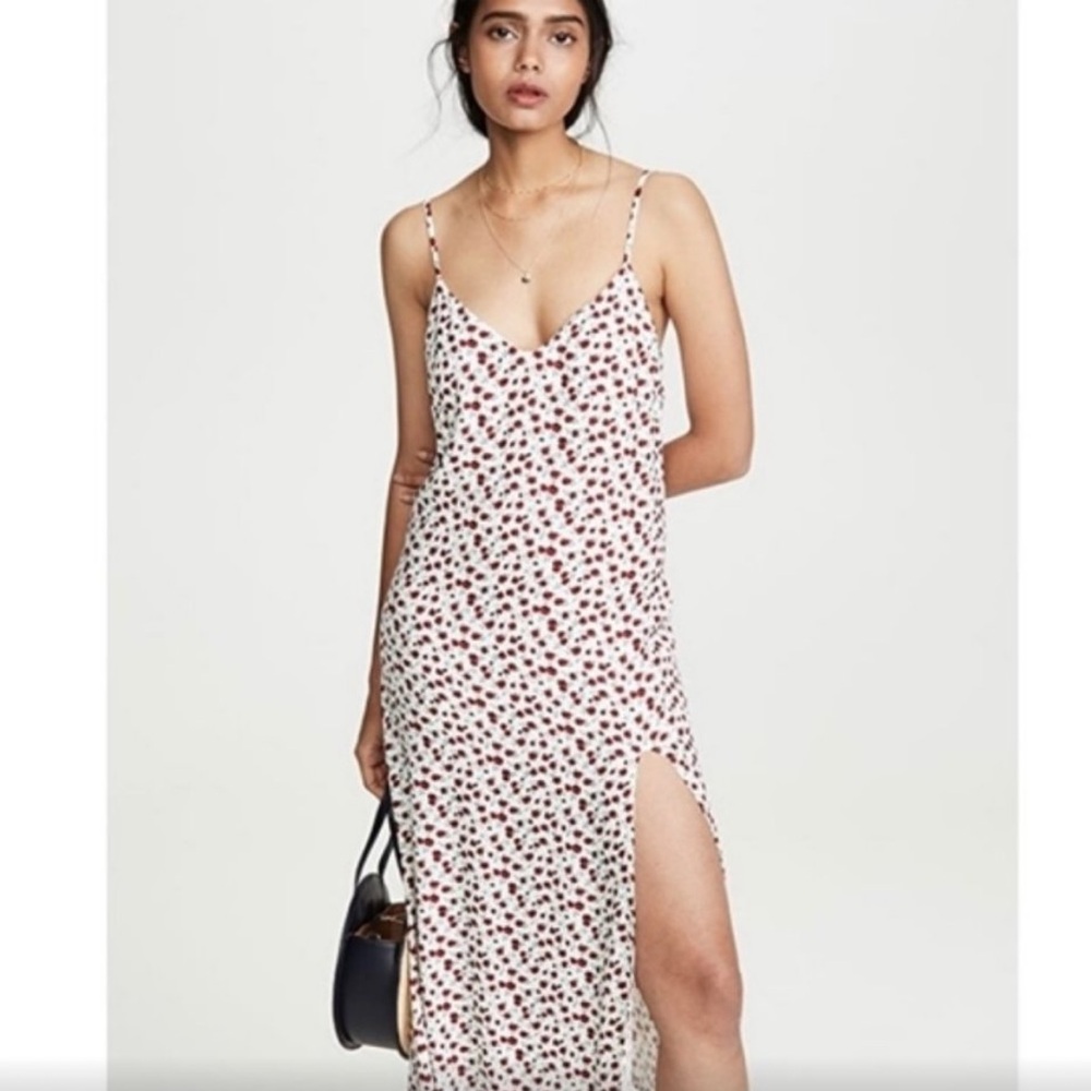 Reformation Crimini Dress Rose Print